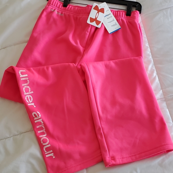 NEW with tags Under Armour Youth Jogger in Pink - Picture 2 of 3